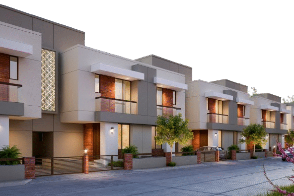 4bhk duplex for sale in kolar road bhopal front view