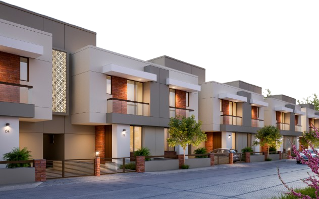 4bhk duplex for sale in kolar road bhopal front view